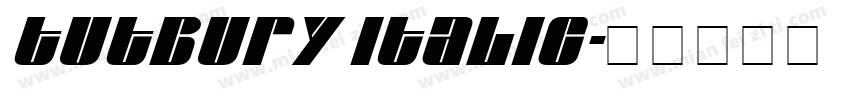 Tutbury Italic字体转换